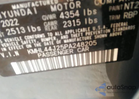 2023 Hyundai Sonata Sel Plus из США, поврежденный, VIN KMHL44J25PA248205